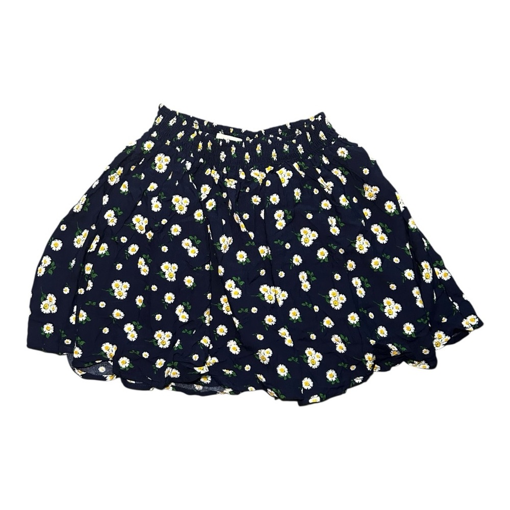 Charlotte Russe Navy Floral Mini Skirt
